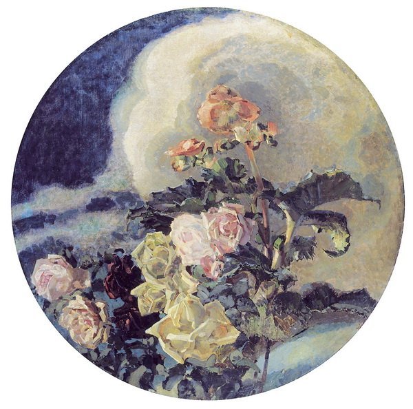 Репродукция картины Жёлтые розы (Yellow Roses) - Врубель Михаил
