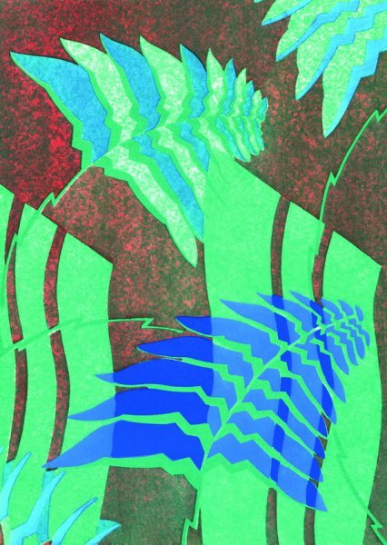 Репродукция картины Композиция с растительным орнаментом - Гладки Серж