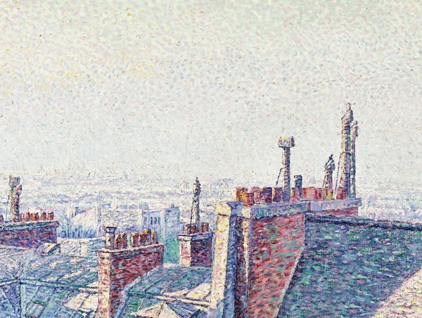 Репродукция картины Крыши Парижа - Кариот Густав