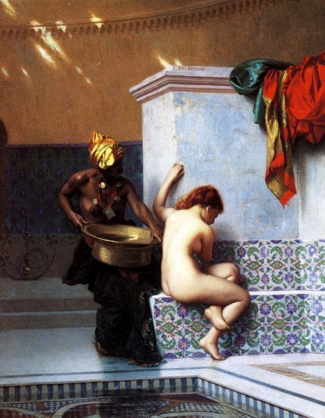 Репродукция картины Турецкая баня (Turkish bath) - Жером Жан-Леон