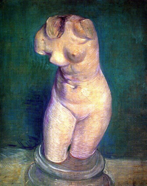 Репродукция картины Статуэтка женского торса 6 (Plaster Statuette of a Female Torso) - Ван Гог Винсент
