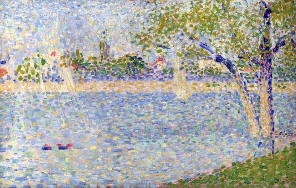Репродукция картины Сена (The Seine) - Сёра Жорж