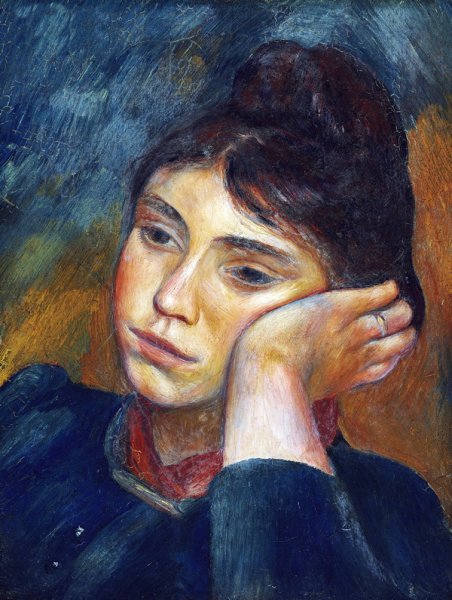 Репродукция картины Портрет молодой женщины - Ренуар Пьер