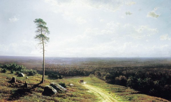 Репродукция картины Лесная даль в полдень (Forest distance in the afternoon) - Клодт Михаил