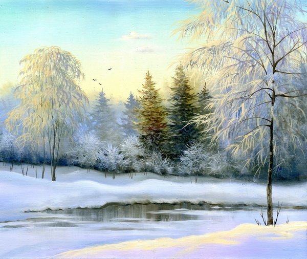 Постер Зимний пейзаж (Winter Landscape)
