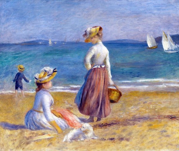 Репродукция картины Женщины на пляже - Ренуар Пьер